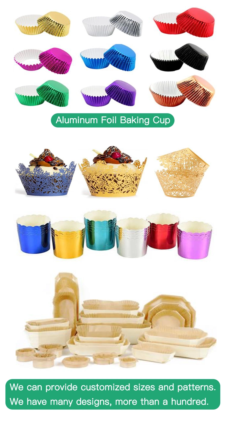 15 Colors Aluminum Foil Paper Cup Cupcake Liners Gold Cake Holders Metallic Paper Baking Cups Muffin Cake Cup