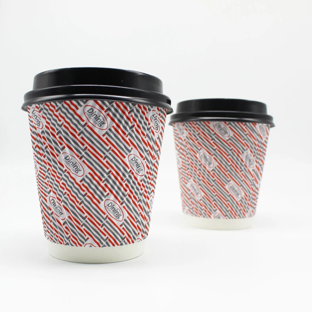 Biodegradable Compostable Insulated Kraft Triple Cup