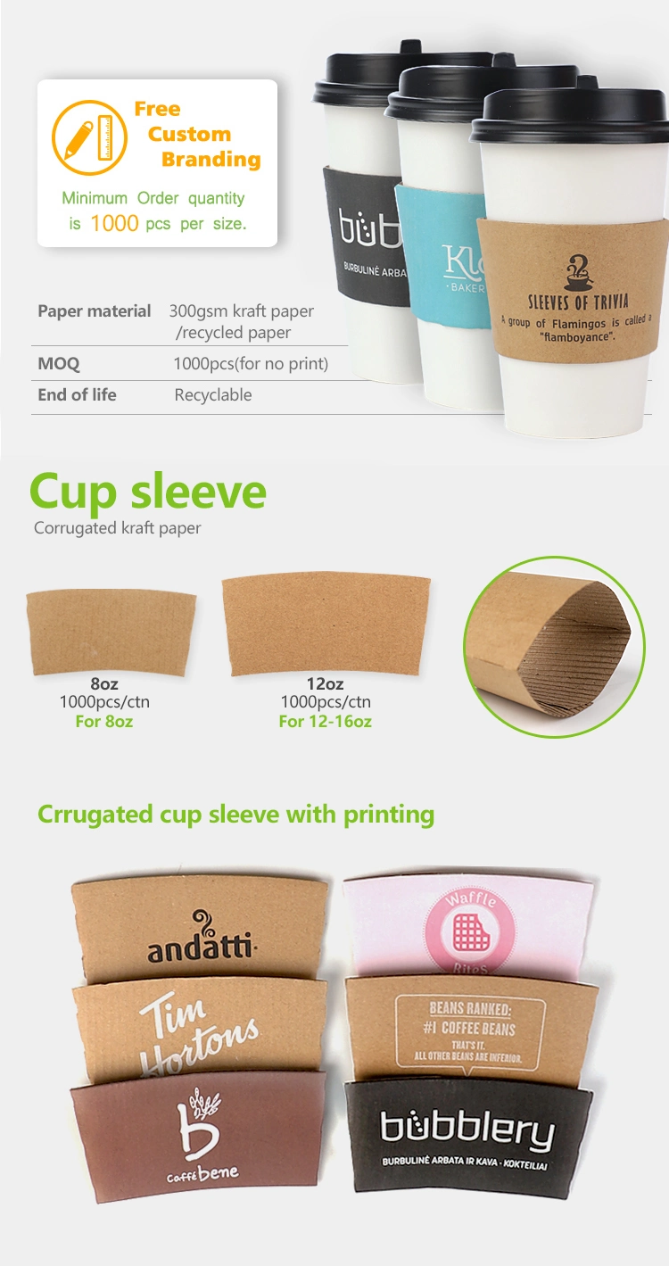 Compostable Paper Cups Best Selling Foam Insulated Foam Paper Coffee Cups