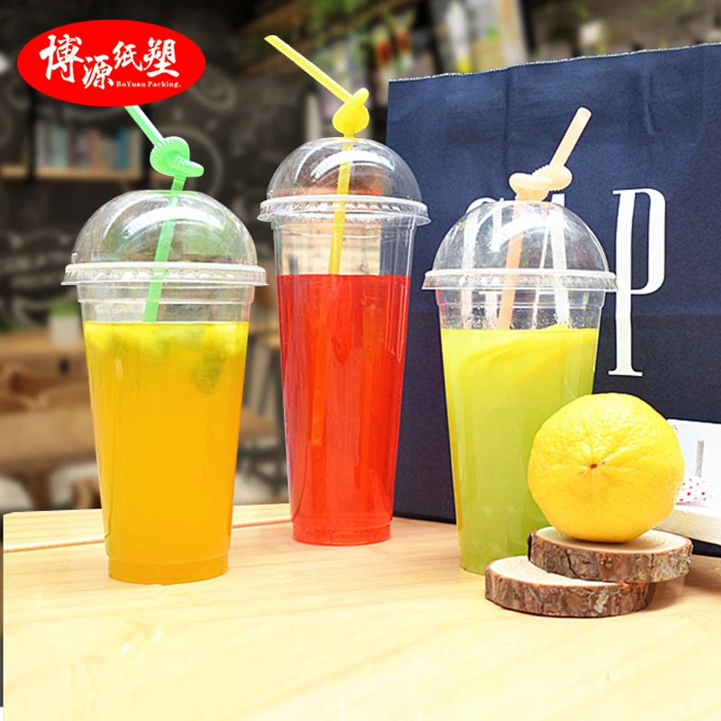 Wonderful Customed Disposable Transparent Plastic Cup for Juice Tea Cold Coffee